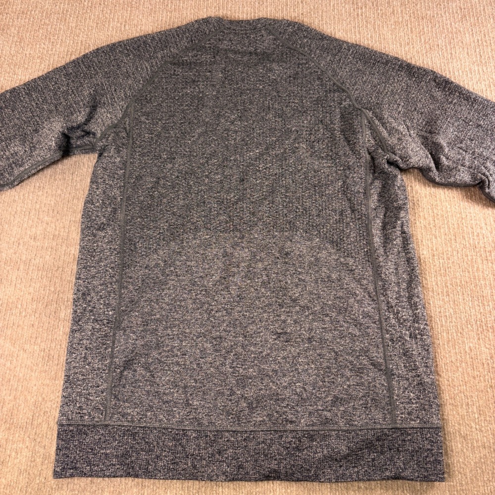 Lululemon Gray Engineered Warmth LS Crew Merino Wool Men's Size Small - Picture 4 of 8